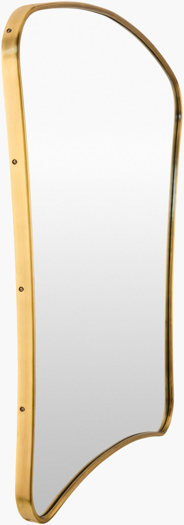 Surya Estrella 40"H X 36"W Art Deco Mantel Mirror - Bold Elegance For Chic Home Decor & Lasting Beauty Frame, Gold Brass Estr001-4036