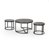 Christopher Knight Home® - Noble House - Gerrish Modern Industrial Coffee Table Set