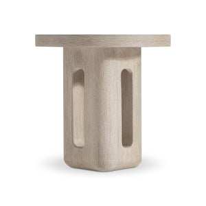 Bernhardt Bernhardt Lucerne Wire-brushed Oak Sculptural Accent Table for Modern Living Rooms 393122
