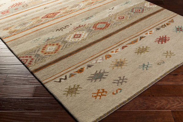 Surya Eastwood 2' X 3' Handmade Wool Rug - Hand-knotted, Durable, Eye-catching Design For Any Room Tan Wool Esw6000-23