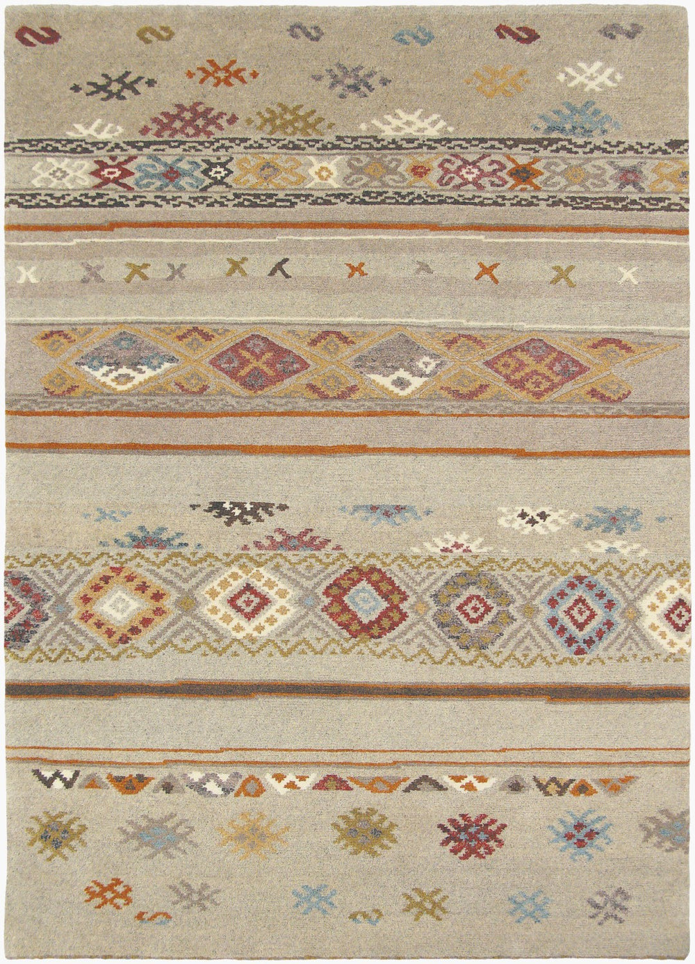 Surya Eastwood 2' X 3' Handmade Wool Rug - Hand-knotted, Durable, Eye-catching Design For Any Room Tan Wool Esw6000-23