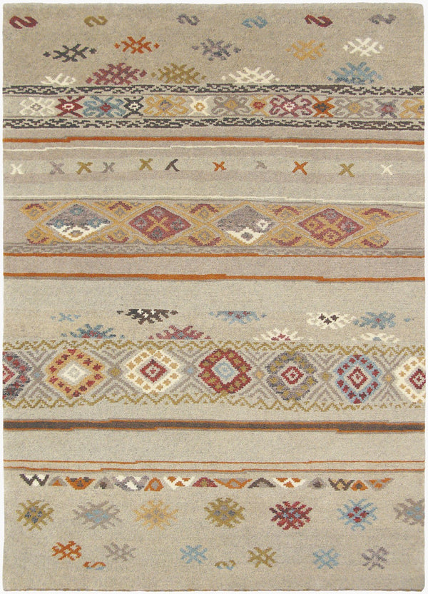 Surya Eastwood 2' X 3' Handmade Wool Rug - Hand-knotted, Durable, Eye-catching Design For Any Room Tan Wool Esw6000-23
