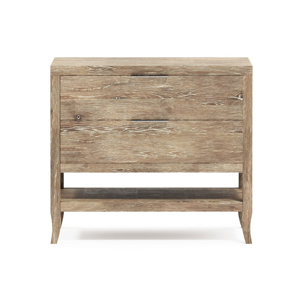 Bernhardt Bernhardt Tribeca Nightstand With Usb Charging, Soft-Close Drawers & Open Shelf In Aurum Oak Finish 333230