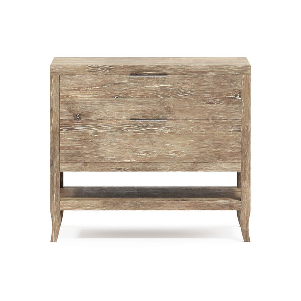 Bernhardt Bernhardt Tribeca Nightstand With Usb Charging, Soft-Close Drawers & Open Shelf In Aurum Oak Finish 333230