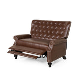 Christopher Knight Home® Noble House Oversize Faux Leather Recliner Dark Brown