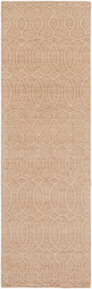 Surya Etching 2'6" X 8' Handmade Wool Rug – Modern Decor Gem, Hand Loomed Elegance With Medium Pile Medium Gray Wool Etc4980-268