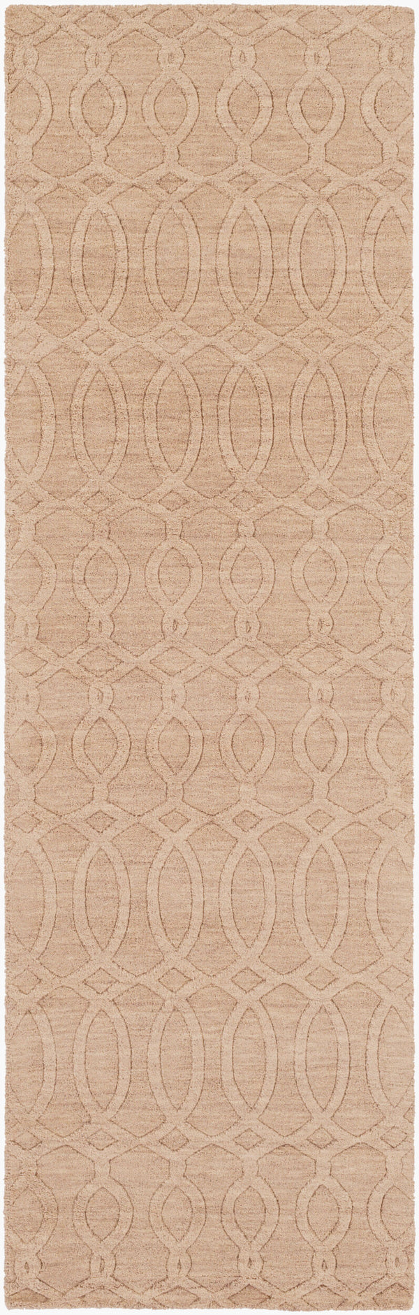 Surya Etching 2'6" X 8' Handmade Wool Rug – Modern Decor Gem, Hand Loomed Elegance With Medium Pile Medium Gray Wool Etc4980-268