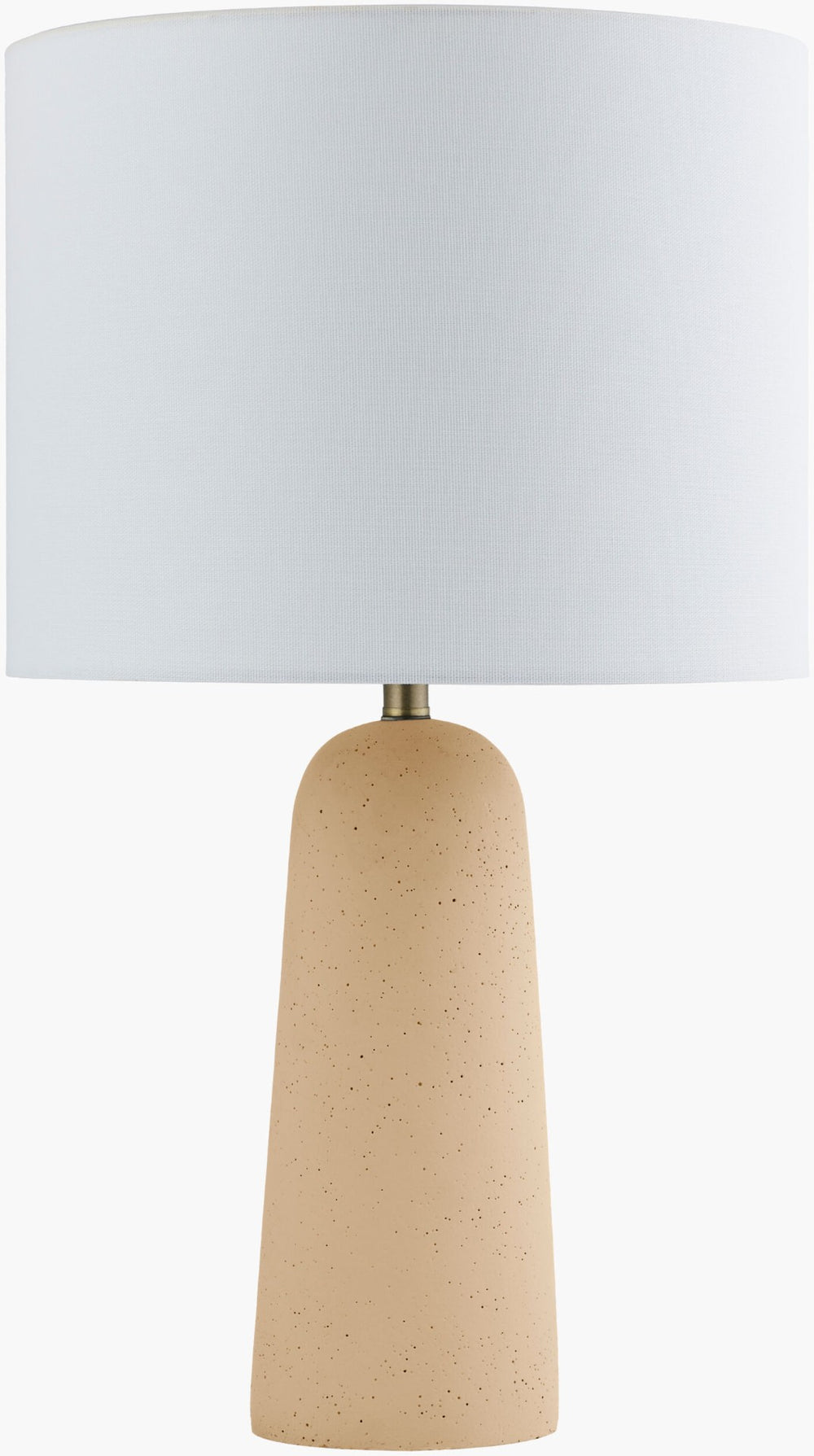 Livabliss Etalle Hand-painted Concrete Accent Table Lamp with Linen Shade Artisan Crafted ETE-003