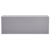 Homelegance By Top-Line Delrico Modular Stacking Storage Bins Grey MDF