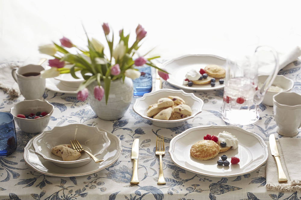 Lenox French Perle Bead Pasta Bowls, Set of 4 White, WHITE STONEWARE 895713