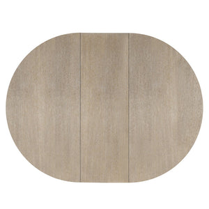 Bernhardt Bernhardt Loggia Round Dining Table With Aria Wire‑Brushed Oak Finish, Sculptural Pilaster Base, 60" K2210