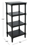 Safavieh Cassie 4 Shelf Bookcase Black ETG5700B