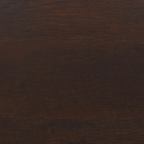 Safavieh Euan 5 Shelf Cross Back Etagere XII23 Cocoa Walnut/Matte Black Wood/Metal ETG6401B