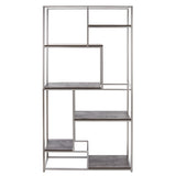 Safavieh Rege 7 Shelf Etagere XII23 Silver Wood/Metal ETG6402B