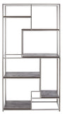 Safavieh Rege 7 Shelf Etagere XII23 Silver Wood/Metal ETG6402B