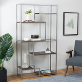 Safavieh Rege 7 Shelf Etagere XII23 Silver Wood/Metal ETG6402B