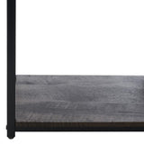 Safavieh Rege 7 Shelf Etagere XII23 Matte Black Wood/Metal ETG6402C