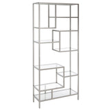 Safavieh Ramie 10 Shelf Etagere XII23 Silver Metal/Glass ETG6404B