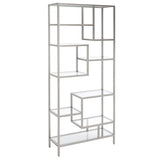 Safavieh Ramie 10 Shelf Etagere XII23 Silver Metal/Glass ETG6404B