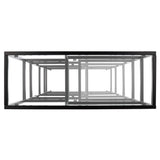 Safavieh Ramie 10 Shelf Etagere XII23 Matte Black Metal/Glass ETG6404C