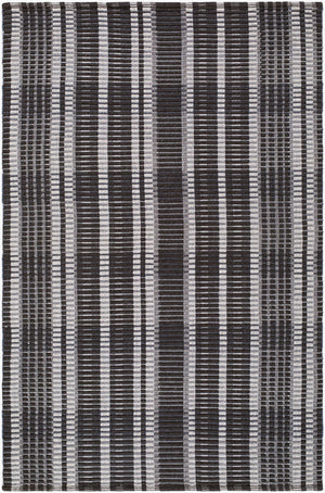 Livabliss Ethos Artisan Woven Wool Cotton Blend Accent Rug French Cottage Style for Entryways Charcoal, Ivory 2' x 3' ETH2303-23