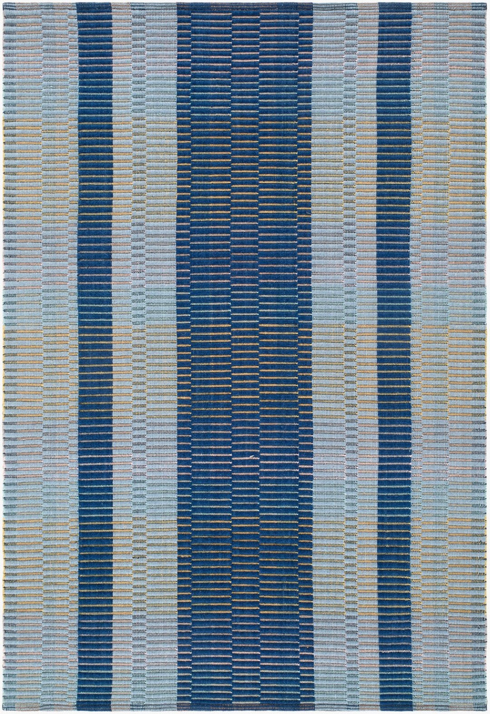 Livabliss Ethos Hand-woven Wool Cotton Accent Rug French Country Style for Entryway or Bath Indigo, Sky Blu 9' x 12' ETH2304-912