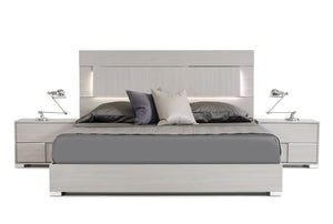 VIG Furniture California King Modrest Ethan Italian Modern Grey Bed VGACETHAN-BED-CK