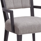 Quincy Upholstered Arm Chair Black with Molasses Finish P375271 Pulaski Furniture