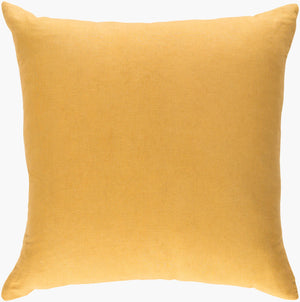 Surya Ethiopia Accent Pillow - 18" X 18" Cotton-linen Blend With Intricate Design For Stylish Home Decor Yellow Linen,Cotton,Linen,Cotton Etpa7214-1818