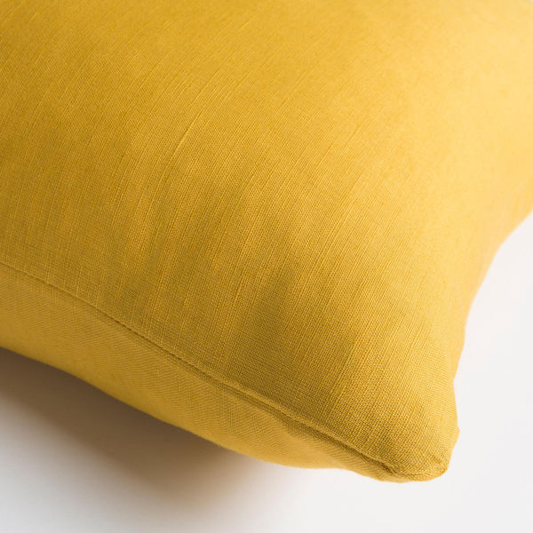 Surya Ethiopia Accent Pillow - 18" X 18" Cotton-linen Blend With Intricate Design For Stylish Home Decor Yellow Linen,Cotton,Linen,Cotton Etpa7214-1818