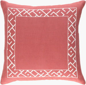 Surya Ethiopia Accent Pillow - 18" X 18" Cotton-linen Blend With Intricate Design For Stylish Home Decor Brown Linen,Cotton,Linen,Cotton Etpa7223-1818