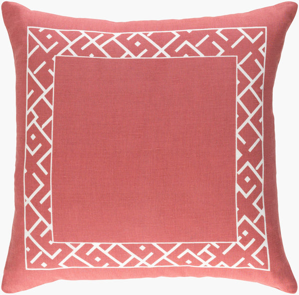 Surya Ethiopia Accent Pillow - 18" X 18" Cotton-linen Blend With Intricate Design For Stylish Home Decor Brown Linen,Cotton,Linen,Cotton Etpa7223-1818