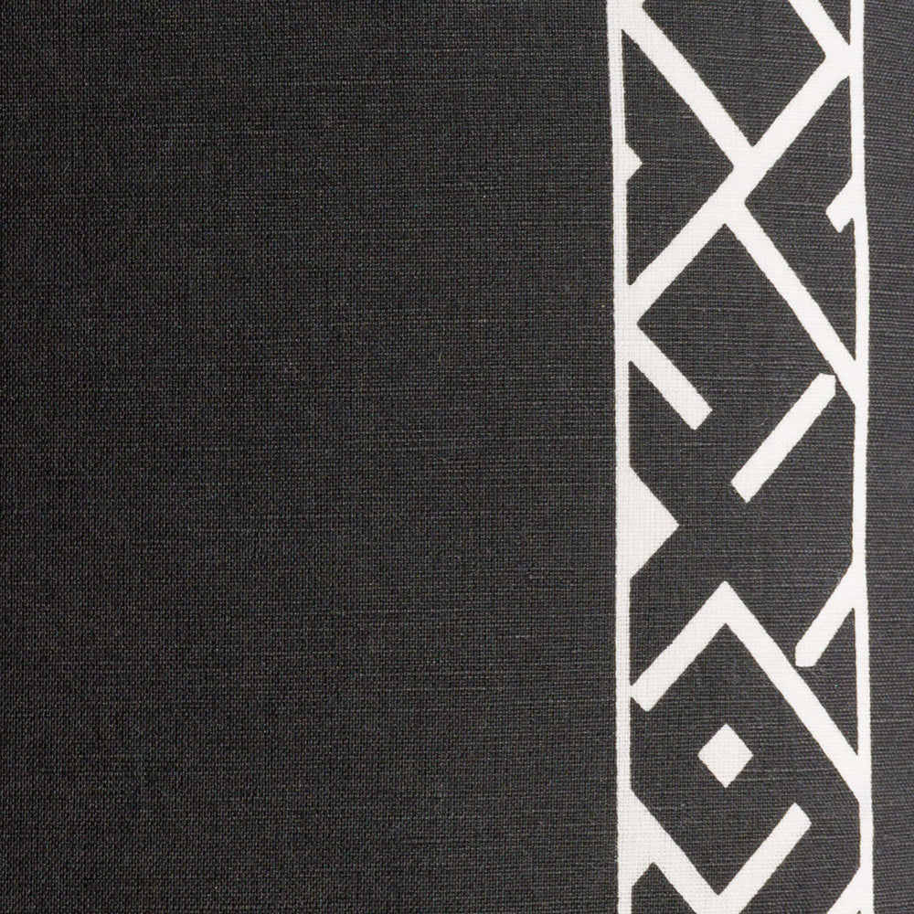 Surya Ethiopia Accent Pillow - 18" X 18" Cotton-linen Blend With Intricate Design For Stylish Home Decor Black Linen,Cotton,Linen,Cotton Etpa7224-1818d