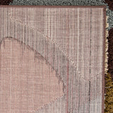 Orian Rugs Impressions Shag Circle Bloom Machine Woven Polypropylene Transitional Area Rug Multi Brown Polypropylene