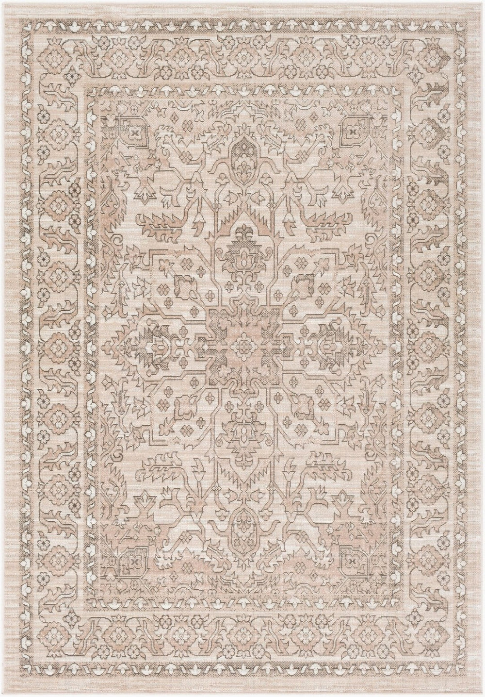 Livabliss Rafetus Traditional Polypropylene Area Rug Low Pile Machine Woven for Living Rooms ETS2337-5376