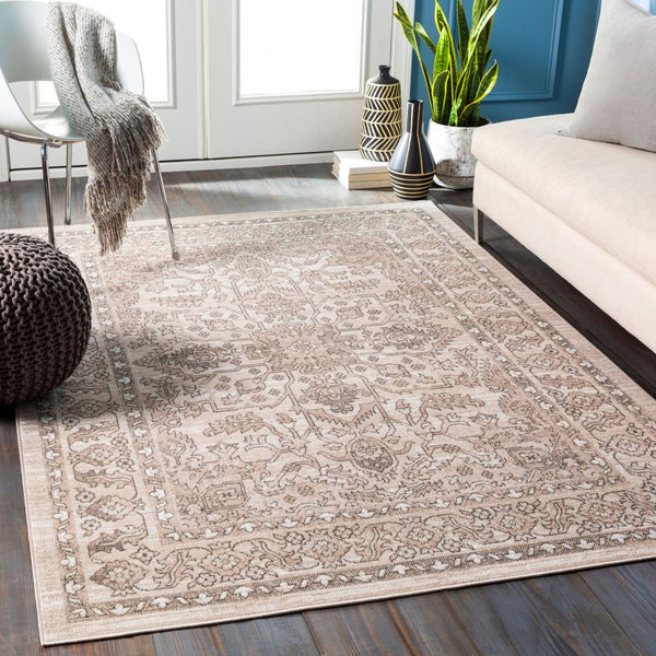 Livabliss Rafetus Traditional Polypropylene Area Rug Low Pile Machine Woven for Living Rooms ETS2337-5376