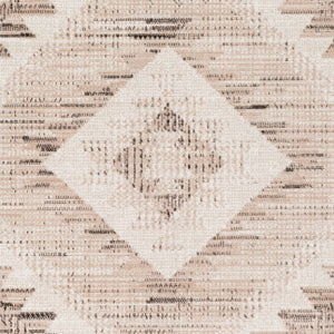 Livabliss Rafetus Arts and Crafts Polypropylene Area Rug Low Pile Entryway Accent Piece Tan, Black 7'10" x 10'2" ETS2341-710103