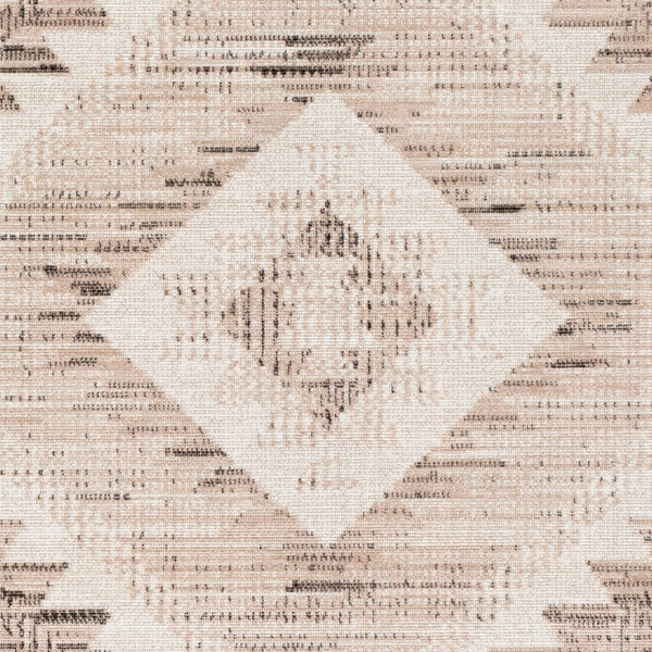 Livabliss Rafetus Arts and Crafts Polypropylene Area Rug Low Pile Entryway Accent Piece Tan, Black 7'10" x 10'2" ETS2341-710103