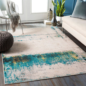 Livabliss Rafetus Machine Woven Polypropylene Accent Rug Low Pile Entryway and Bedroom ETS2349-23