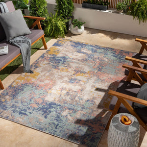 Livabliss Rafetus Geometric Machine Woven Polypropylene Accent Rug for Modern Entryways ETS2368-2211