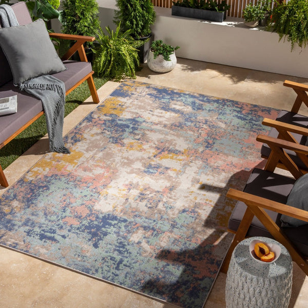 Livabliss Rafetus Geometric Machine Woven Polypropylene Accent Rug for Modern Entryways ETS2368-2211
