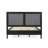 Christopher Knight Home® - Noble House - - Queen Bed - Acacia Wood And Rattan