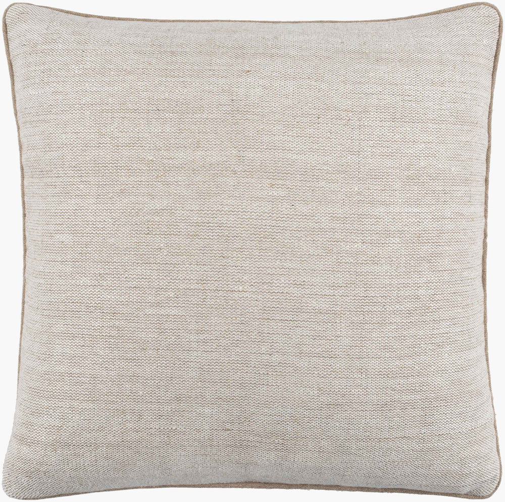 Surya Betty 18"X18" Rustic Charm Accent Pillow - Cozy Linen & Cotton Blend For Stylish Home Decor Cream Linen,Cotton Ett001-2020d