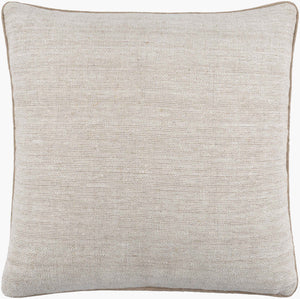 Surya Betty 18"X18" Rustic Charm Accent Pillow - Cozy Linen & Cotton Blend For Stylish Home Decor Cream Linen,Cotton Ett001-2020d