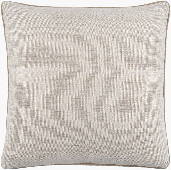 Surya Betty 18"X18" Rustic Charm Accent Pillow - Cozy Linen & Cotton Blend For Stylish Home Decor Cream Linen,Cotton Ett001-2020d