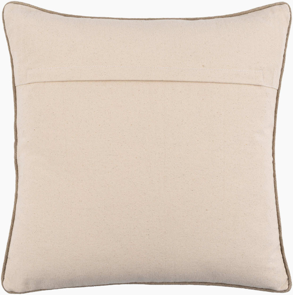 Surya Betty 18"X18" Rustic Charm Accent Pillow - Cozy Linen & Cotton Blend For Stylish Home Decor Cream Linen,Cotton Ett001-2020d