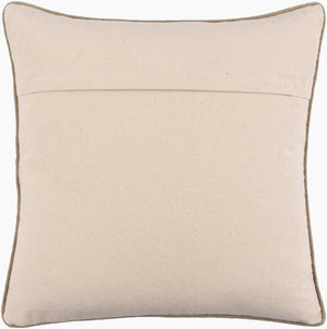 Surya Betty 18"X18" Rustic Charm Accent Pillow - Cozy Linen & Cotton Blend For Stylish Home Decor Cream Linen,Cotton Ett001-2020d