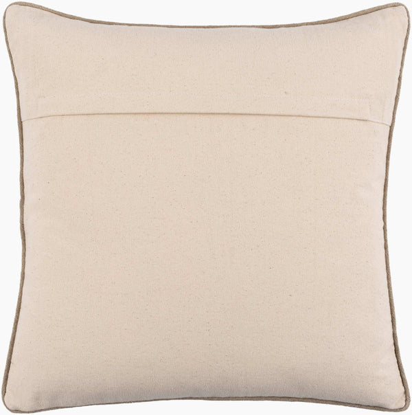 Surya Betty 18"X18" Rustic Charm Accent Pillow - Cozy Linen & Cotton Blend For Stylish Home Decor Cream Linen,Cotton Ett001-2020d