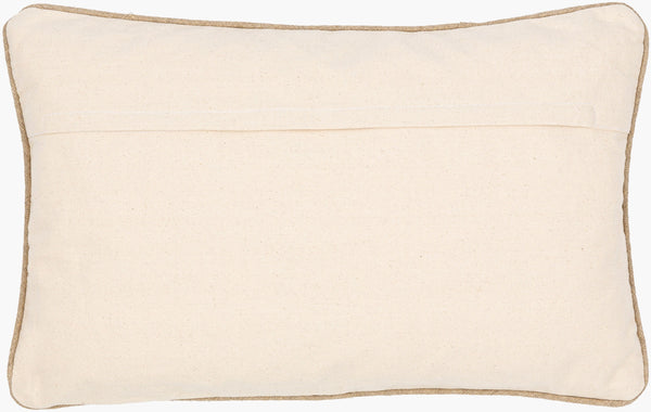 Surya Betty 18"X18" Rustic Charm Accent Pillow - Cozy Linen & Cotton Blend For Stylish Home Decor Cream Linen,Cotton Ett001-2020d