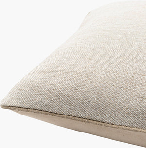 Surya Betty 18"X18" Rustic Charm Accent Pillow - Cozy Linen & Cotton Blend For Stylish Home Decor Cream Linen,Cotton Ett001-2020d